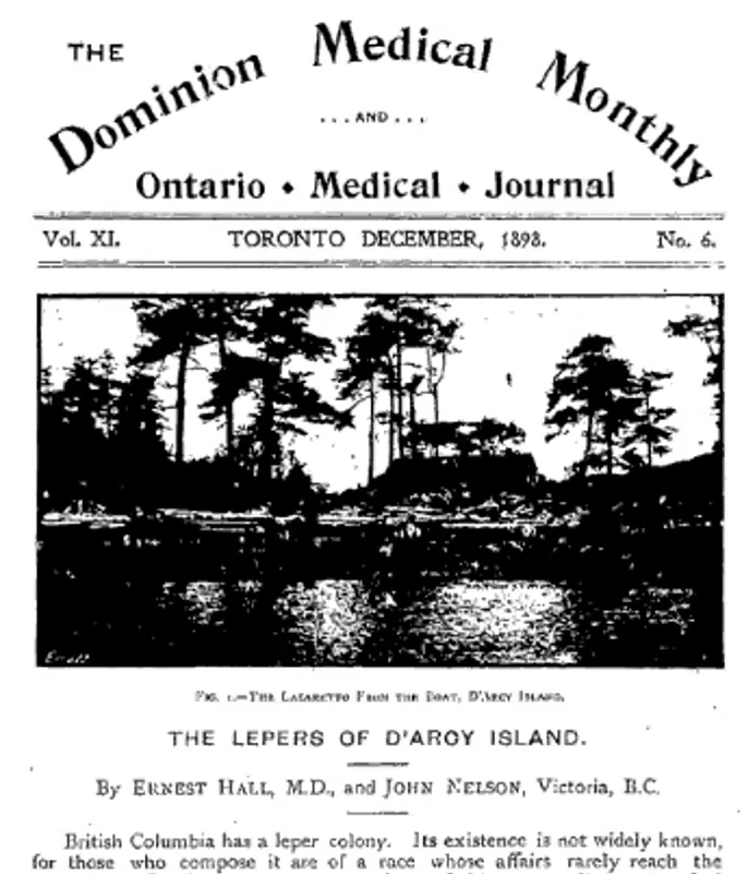 Conceptual image representing D'Arcy Island or historical medical isolation